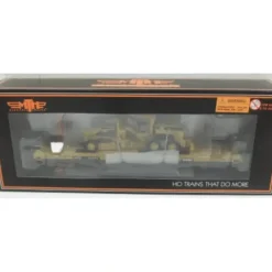 MTH 80-98023 TTX HO Scale 60' Wood Deck Flat Car w/163H Motor Grader - Your Source for Gaming Essentials* Trains