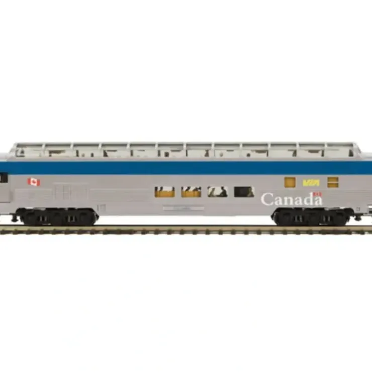 MTH 20-67208 VIA 70' Ribbed Full Vista Dome Passenger Car - Your Source for Gaming Essentials* Trains