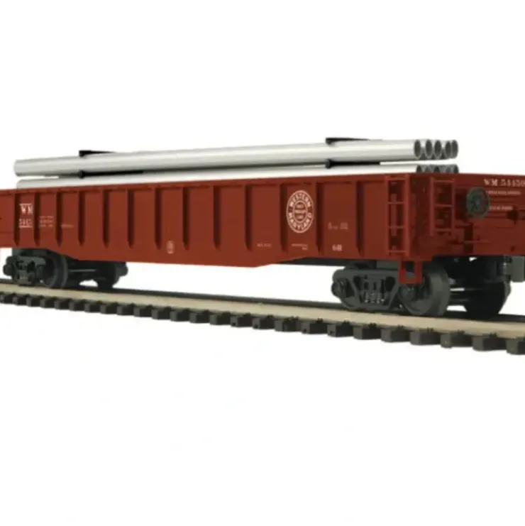 MTH 20-98903 Western Maryland Gondola W/Pipe Load #54453 - Your Source for Gaming Essentials* Trains