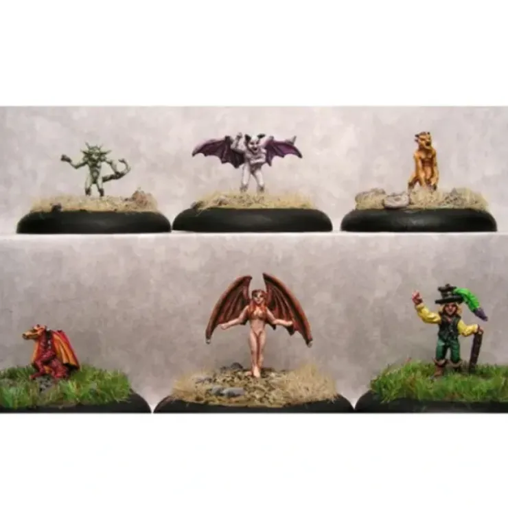 Tabletop Miniatures>Mystical Familiars 2 Each of 6 Familiars #17-011 Classic Ral Partha Metal Minis - Your Source for Gaming Essentials