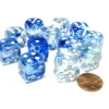 Dice>Nebula 16mm D6 Chessex Dice Block (12 Dice) - Dark Blue with White Pips - Your Source for Gaming Essentials