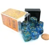 Dice>Nebula 16mm D6 Dice Block (12 Dice) - Oceanic with Gold Pips - Your Source for Gaming Essentials