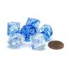 Dice>Nebula 16mm Tens D10 (00-90) Dice, 6 Pieces - Dark Blue with White Numbers - Your Source for Gaming Essentials
