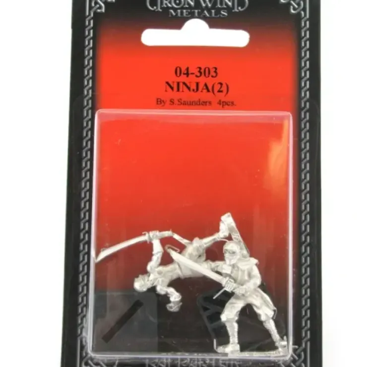 Tabletop Miniatures>Ninja (2) #04-303 Classic Ral Partha Fantasy RPG Metal Figure - Your Source for Gaming Essentials