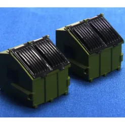 NJ International 6601 HO Scale 8 Yard Trash Container w/Opening Lids - Your Source for Gaming Essentials* Trains