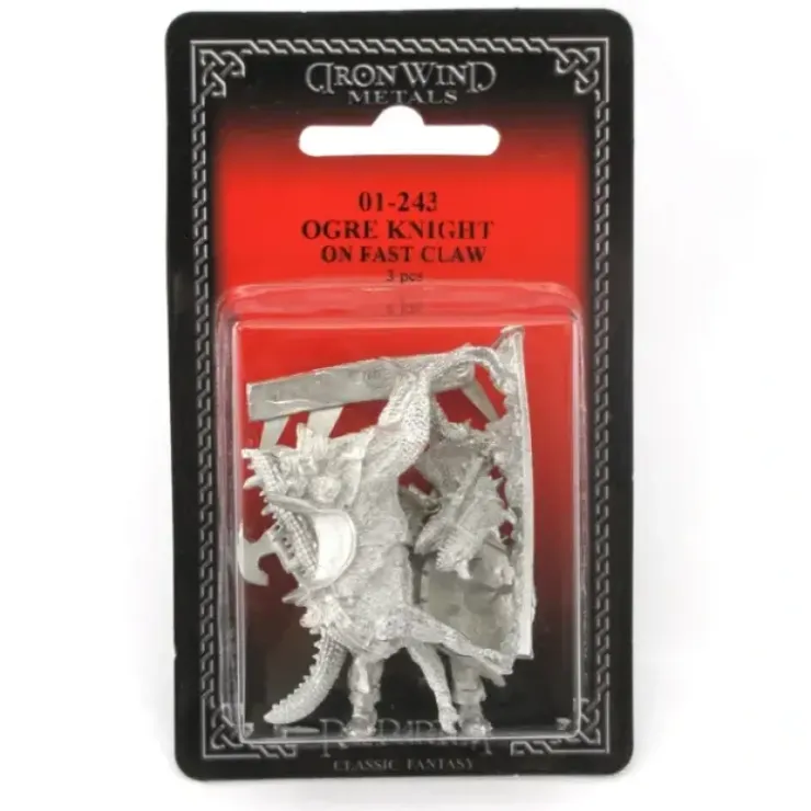 Tabletop Miniatures>Ogre Knight/Reptile Mount #01-243 Classic Ral Partha Fantasy RPG Metal Figure - Your Source for Gaming Essentials