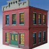 OGR 828 O Ameri-Towne Marty's Auto Parts Building Kit - Your Source for Gaming Essentials* Trains