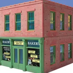 OGR 825 O Ameri-Towne Pedicini's Bakery 6" x 6" Footprint Building Kit - Your Source for Gaming Essentials* Trains