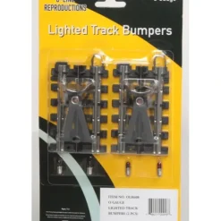 O-Line 608 O Gauge SnapTrack Lighted Track Bumpers (2) - Your Source for Gaming Essentials* Trains