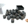Dice>Opaque 12mm D6 Chessex Dice Block (36 Die) - Dark Grey with Copper Pips - Your Source for Gaming Essentials