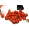 Dice>Opaque 12mm D6 Chessex Dice Block (36 Die) - Orange with Black Pips - Your Source for Gaming Essentials
