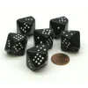 Dice>Opaque 20mm 10 Sided D10 Spotted Pip Dice, 6 Pieces - Black with White Spots - Your Source for Gaming Essentials