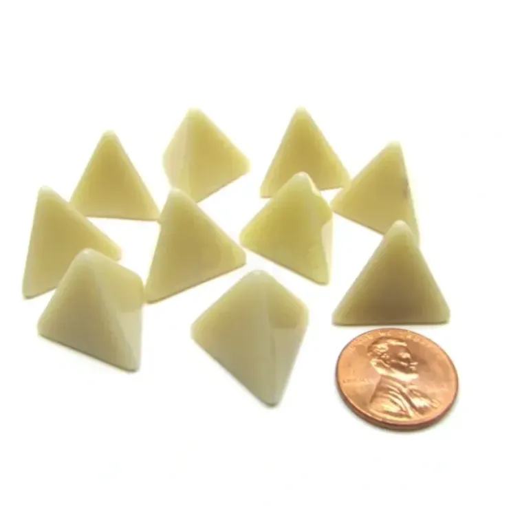 Dice>Opaque Polyhedral Bag Of 10 Blank Ivory 18mm D4 Chessex Dice - Your Source for Gaming Essentials