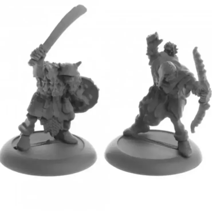 Tabletop Miniatures>Orc Raiders (2) #04071 Dark Heaven Legends Unpainted Metal Figures - Your Source for Gaming Essentials