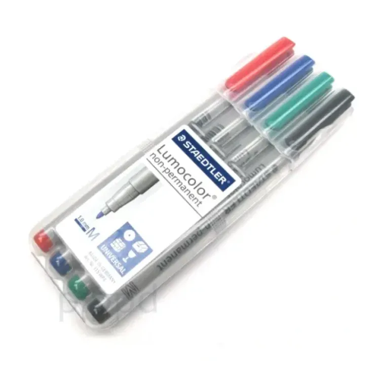 Board Games>4-Pack Mat Marking Pen: Staedtler Lumocolor Non-Permanent Water Soluble Markers - Your Source for Gaming Essentials