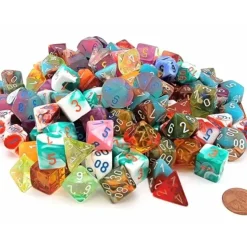 Dice>Pack of 150 Assorted Loose Polyhedral Chessex Lab Dice - Your Source for Gaming Essentials