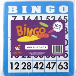 Board Games>Pack of 100 Bingo Cards - 25 Each of Red, Green, Blue, Black - Your Source for Gaming Essentials