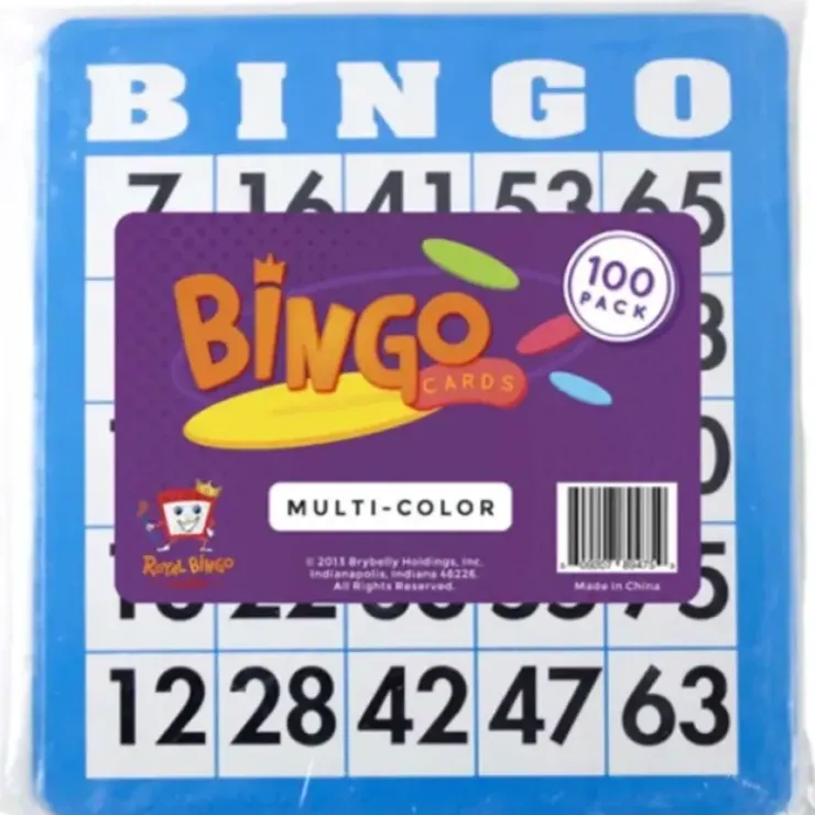 Board Games>Pack of 100 Bingo Cards - 25 Each of Red, Green, Blue, Black - Your Source for Gaming Essentials
