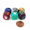 Dice>Pack of 6 Chessex Custom Engraved 16mm D6 Assorted Style Dice - Boo-Yah! - Your Source for Gaming Essentials
