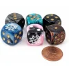 Dice>Pack of 6 Chessex Custom Engraved 16mm D6 Assorted Style Dice - Sick! Virus - Your Source for Gaming Essentials