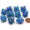 Dice>Pack of 10 Chessex Festive D10 Dice - Waterlily with White Numbers - Your Source for Gaming Essentials