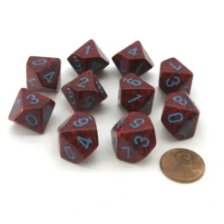Dice>Pack of 10 Chessex 10 Sided d10 Dice - Speckled Veronica - Your Source for Gaming Essentials