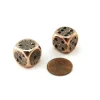 Dice>Pack of 2 Circuit Design D6 Dice with Thin Metal-Plating Over Plastic - Copper - Your Source for Gaming Essentials