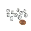 Dice>Pack of 10 Deluxe Round Edge Small 10mm Transparent D6 Dice - Clear - Your Source for Gaming Essentials