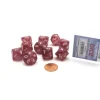 Dice>Pack of 10 D10 Glitter Dice in Display Case- Purple with White Numbers - Your Source for Gaming Essentials