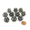 Dice>Pack of 10 D12 20mm Koplow Games Glitter Dice - Black - Your Source for Gaming Essentials