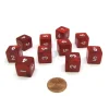 Dice>Pack of 10 D6 16mm Koplow Games Pearl Numbered Dice - Red - Your Source for Gaming Essentials