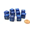 Dice>Pack of 10 D6 16mm Koplow Games Pearl Number Dice - Navy - Your Source for Gaming Essentials