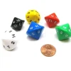 Dice>Pack of 6 D16 20mm Opaque Dice - Red Green White Black Blue Yellow - Your Source for Gaming Essentials