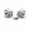 Dice>Pack of 2 D14 7 Virtues and 7 Sins Dice - White with Black Words - Your Source for Gaming Essentials