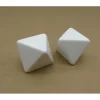 Dice>Pack of 2 Jumbo 24mm Blank Eight-Sided D8 RPG Dice - White - Your Source for Gaming Essentials