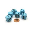 Dice>Pack of 6 16mm Lighthouse D6 Dice - Blue - Your Source for Gaming Essentials