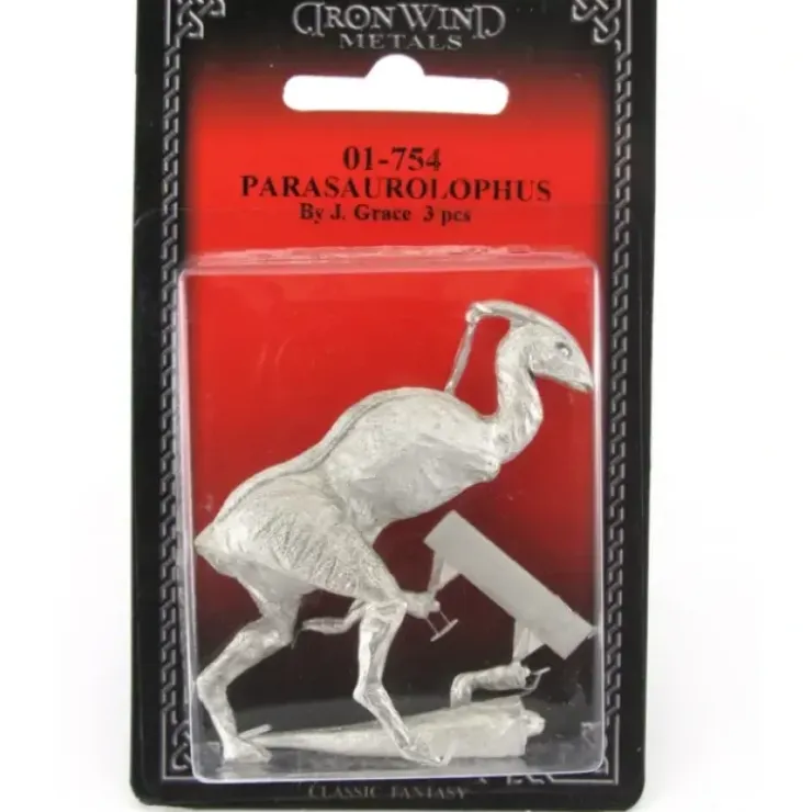 Tabletop Miniatures>Parasaurolophus #01-754 Classic Ral Partha Fantasy RPG Metal Figure - Your Source for Gaming Essentials