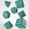 Dice>Pathfinder Agents of Edgewatch 7-Piece Polyhedral Dice Set - Turquoise with Beige Numbers - Your Source for Gaming Essentials