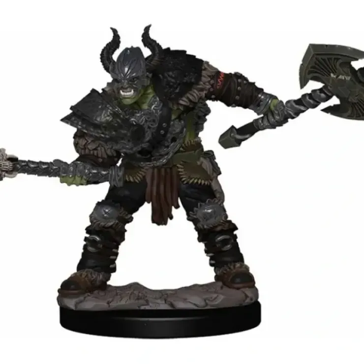 Tabletop Miniatures>Pathfinder Battles: Premium Painted Figure - (W1) Half-Orc Barbarian Male - Your Source for Gaming Essentials
