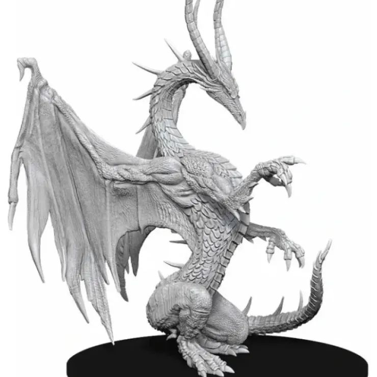 Tabletop Miniatures>Pathfinder Deep Cuts Unpainted Miniature (W14): Blue Dragon - Your Source for Gaming Essentials