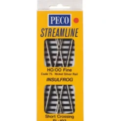 Peco SL-193 HO Code 75 24 Degrees Insulfrog Short Crossing - Your Source for Gaming Essentials* Trains