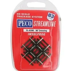 Peco SL-8390 HO Code 83 Insulfrog 90 Degree Crossing - Your Source for Gaming Essentials* Trains