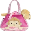 Toys>7" Peek-A-Boo - Monkey Pet Carrier Aurora Plush Stuffed Animal - Your Source for Gaming Essentials