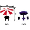 Plastruct 94750 G 3-1/4" x 4" Umbrella Table Set - Your Source for Gaming Essentials* Trains