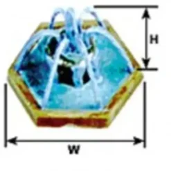 Plastruct 94734 O 1-7/16" x 1-3/16" Hexagon Fountain - Your Source for Gaming Essentials* Trains