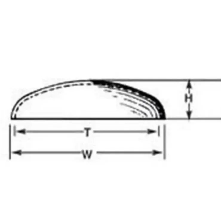 Plastruct 95751 1-1/2" x 1-5/16" x 21/64" Elliptical Head Domes (Pack of 5) - Your Source for Gaming Essentials* Trains