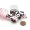 Dice>Polyhedral 7-Die Chessex Lab Dice 4 Set - Gemini Black-White with Pink Numbers - Your Source for Gaming Essentials