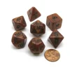Dice>Polyhedral 7-Die Dice Set-Olympic Pearlized Bronze w/ Black Numbers - Your Source for Gaming Essentials