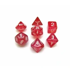 Dice>Polyhedral 7-Die Glitter Dice Set - Purple - Your Source for Gaming Essentials
