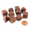 Dice>Polyhedral 10-Die Olympic Pearlized Dice Set - Bronze with Black Numbers - Your Source for Gaming Essentials